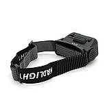 Налобний ліхтарик Voltronic K361,1 Cob, 3 Led+Red, 5 режимів, корпус-пластик, водостійкий, ip44, живлення АКБ, фото 4