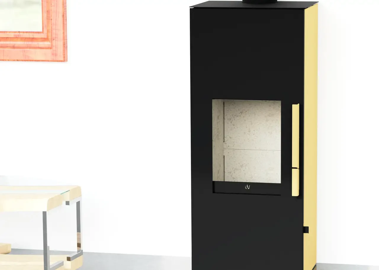 Піч з котлом водяного опалення KFC Onix 12 hidro Beige, фото 1