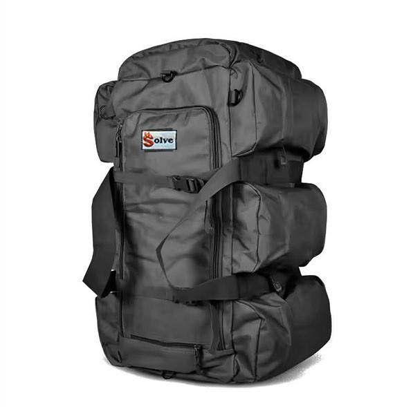 Тактичний Рюкзак-Сумка 2 в 1 Solve Bag 80 л 72 x 30 x 30 см Чорний KT6002502 peremogaua