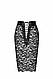 Спідниця Noir Handmade F302 Ambivalence, XXL, black, мереживо, довжина за коліна, шнурівка ззаду, фото 8