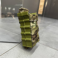 Підсумок під магазини АК, 2 секції, Мультикам, каркасний Койот, WINTAC, з системою Моллі, Cordura, під 2 ріжки, фото 3