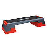 Степ-платформа HMS PREMIUM AS007 чорно-червоний, фото 2