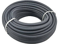 Труба гофрована 12/16, Light , сіра, 50м ТМ АСКО Solmir