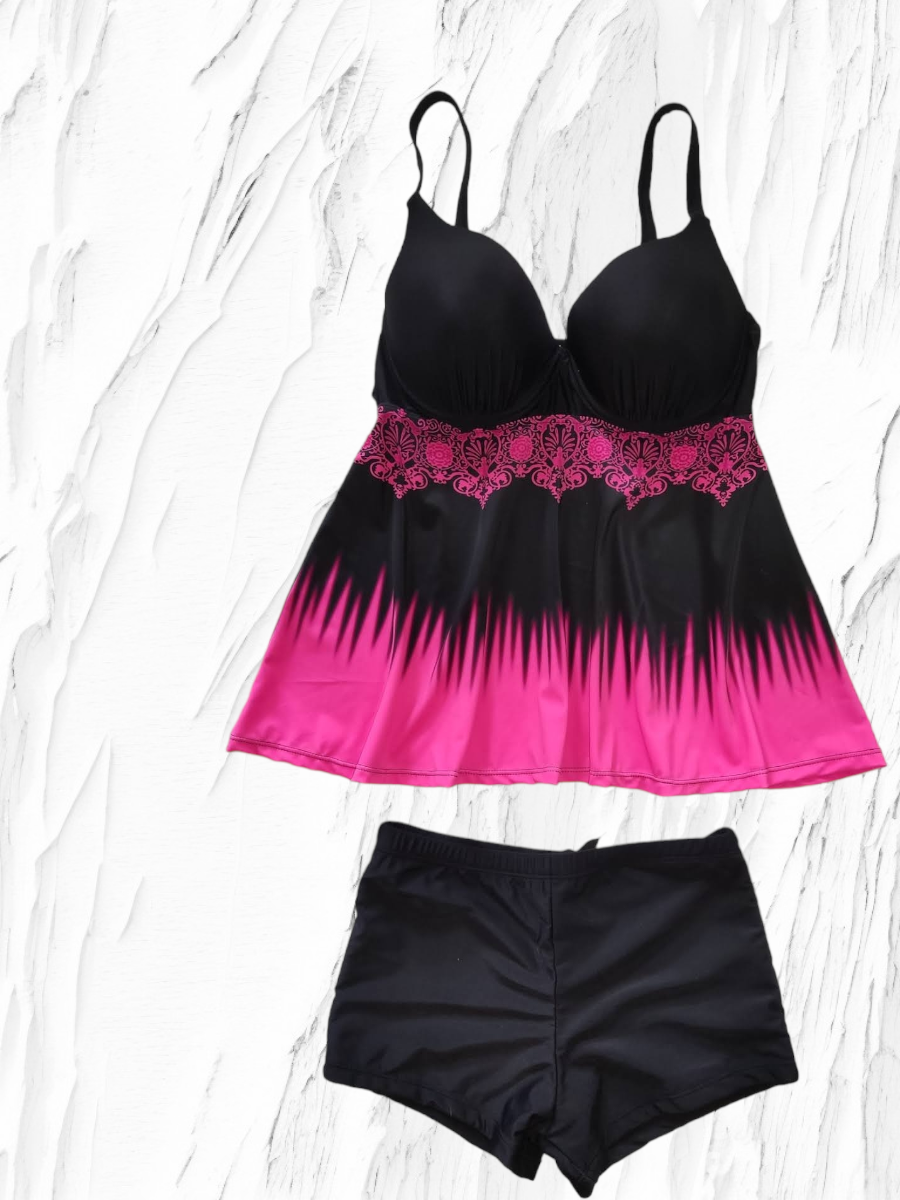 Танкини с шортами 7295 Тафина Fuba фуксия (В НАЛИЧИИ ТОЛЬКО 46 48 50 52  54 56 УКР р-ры)