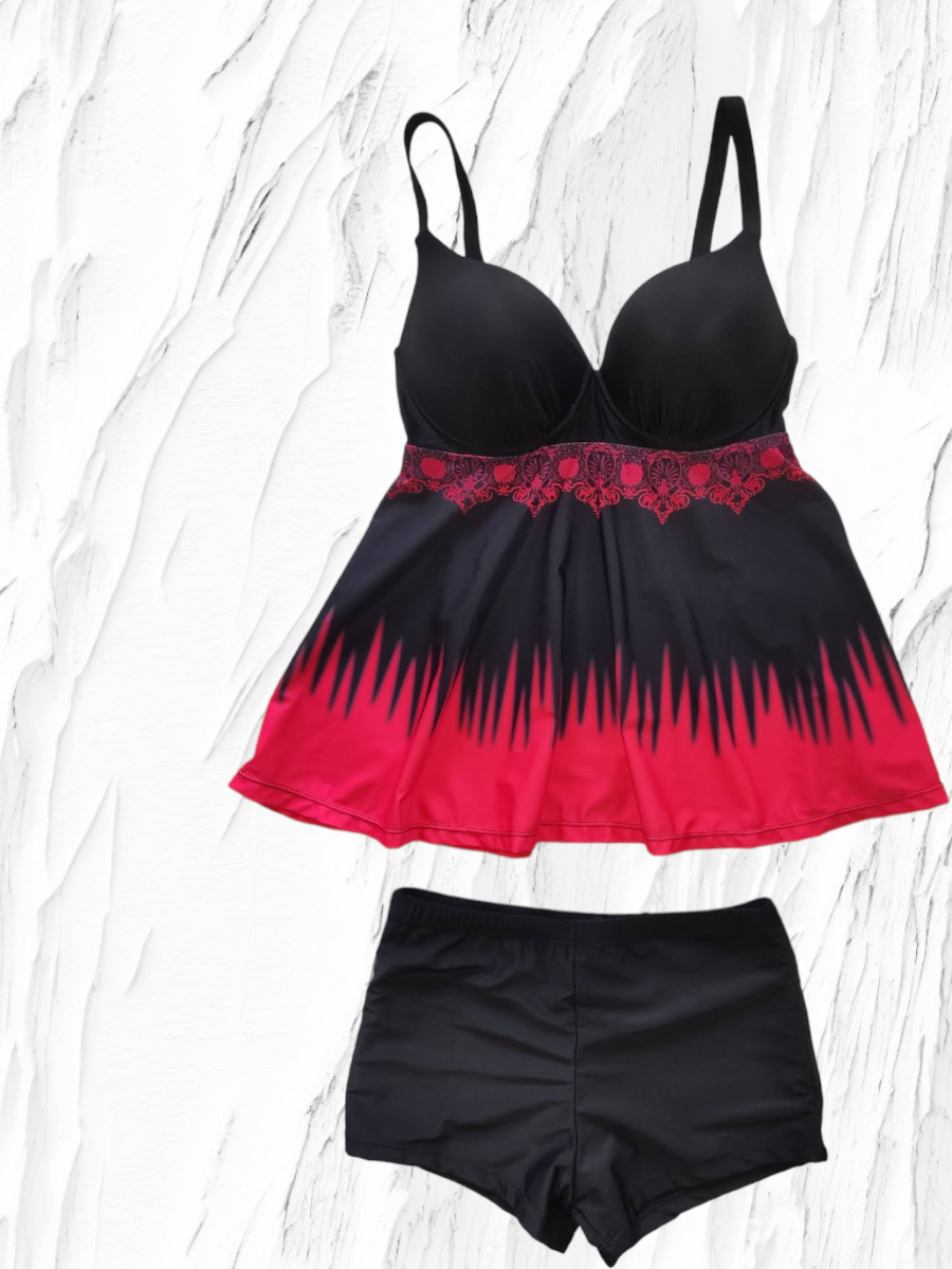 Танкини с шортами 7295 Тафина Fuba фуксия (В НАЛИЧИИ ТОЛЬКО 46 48 50 52  54 56 УКР р-ры)