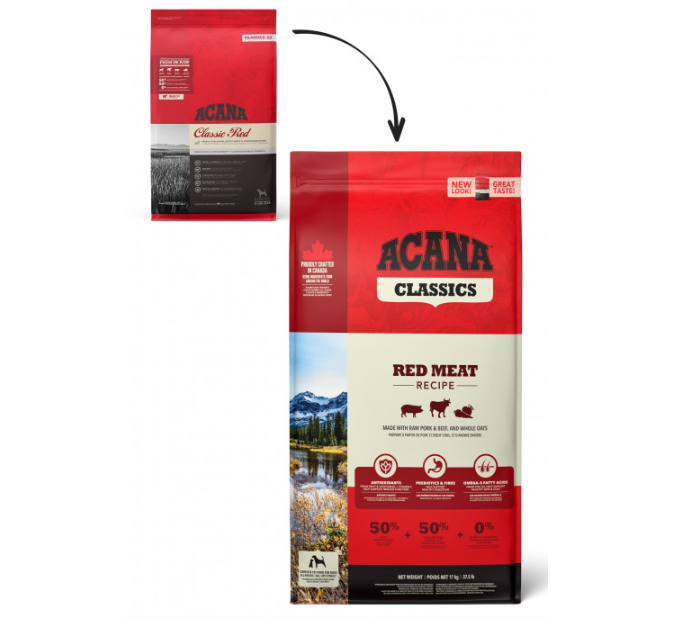 Корм для собак ACANA Classics Red Meat 2 кг.