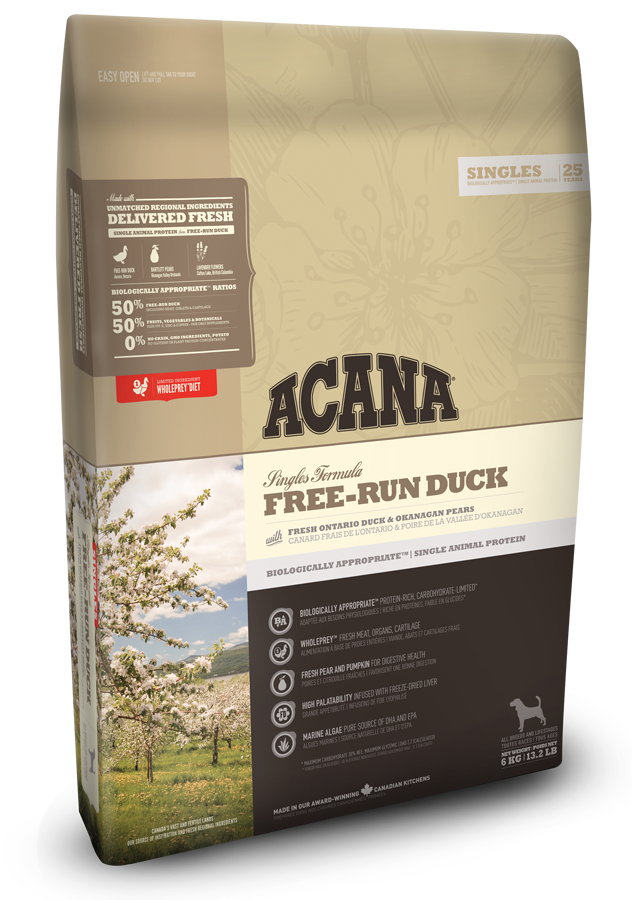 Корм для собак ACANA Free-Run Duck 6 кг.
