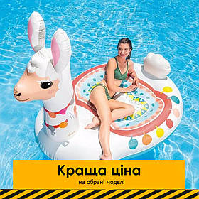 Надувний плотик Велика лама Intex 57294 (2 ручки, 201-147-173 см) | Надувна платформа