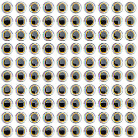 Голографічні риб'ячі ока 8 мм, Holographic Silver, 100 шт.