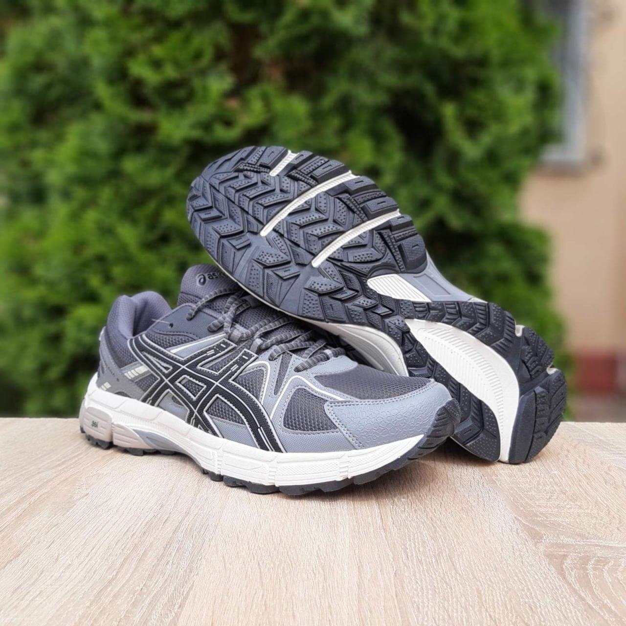Чоловічі кросівки Asics Gel-Kahana 8 Grey (Ciрі) Взуття Асикс Гель Кахана 8 повсякденні текстиль сітка демісезон, фото 1