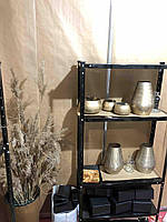 Стелаж 185х95х45см (50кг на полицю) металевий ЧОРНИЙ 50 кг/полку Елегант 4, фото 3