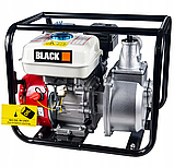 Мотопомпа бензинова для води 500 л/хв Black B578444 4-тактна мотопомпа для очищення води, фото 3