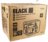 Мотопомпа бензинова для води 500 л/хв Black B578444 4-тактна мотопомпа для очищення води, фото 5