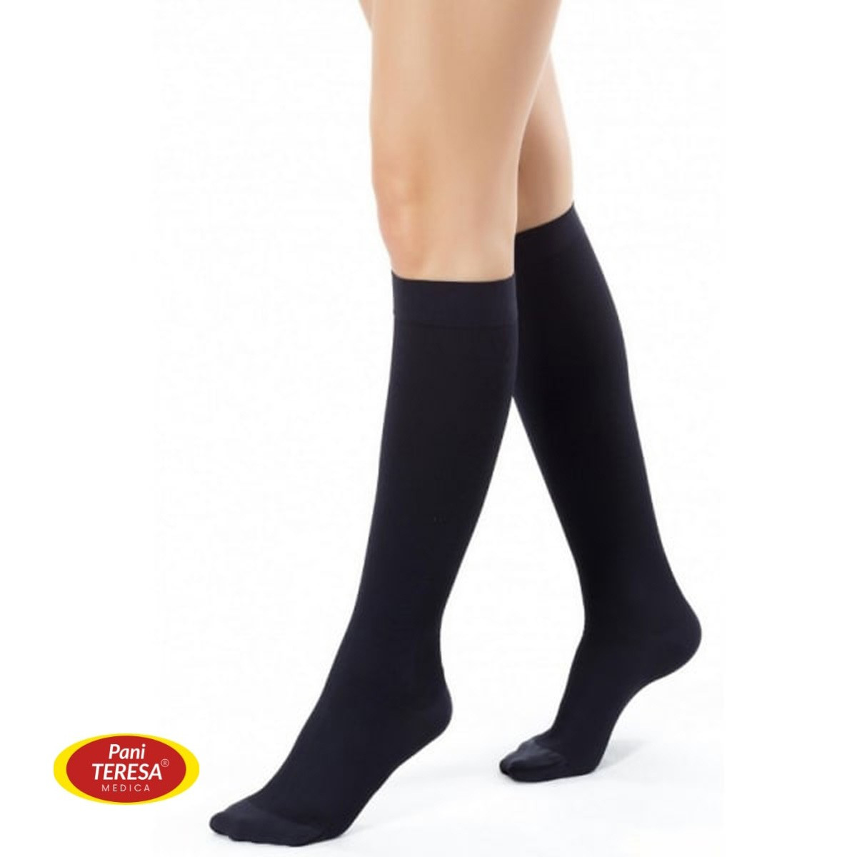 Компресійні гольфи 1 клас компресії Pani Teresa PT 0473 PREMIUM Чорні, фото 1
