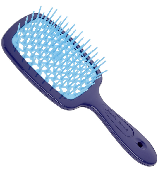 Щітка для волосся Superbrush Janeke синьо-фіолетова блакитна серединка, фото 1