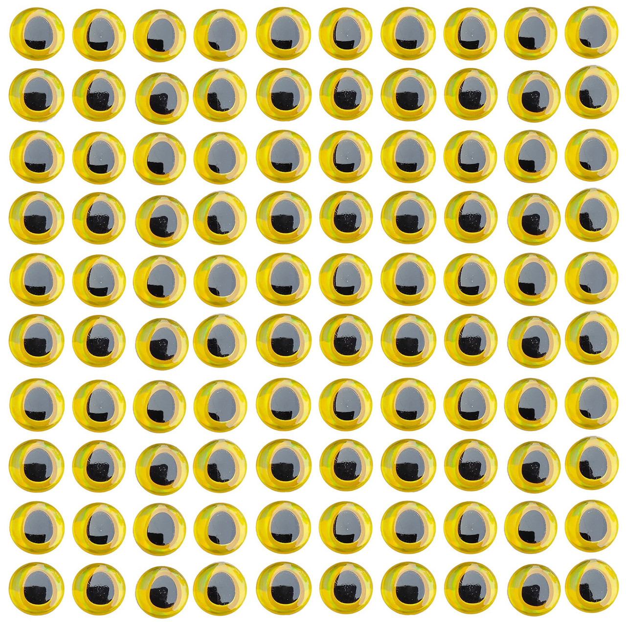 Приманка в виде реалистичных глаз  8 мм, Holographic Gold, 100 шт.