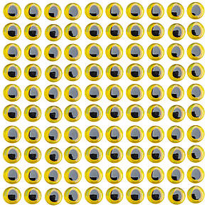 Приманка в виде реалистичных глаз 8 мм, Holographic Gold, 100 шт., фото 1