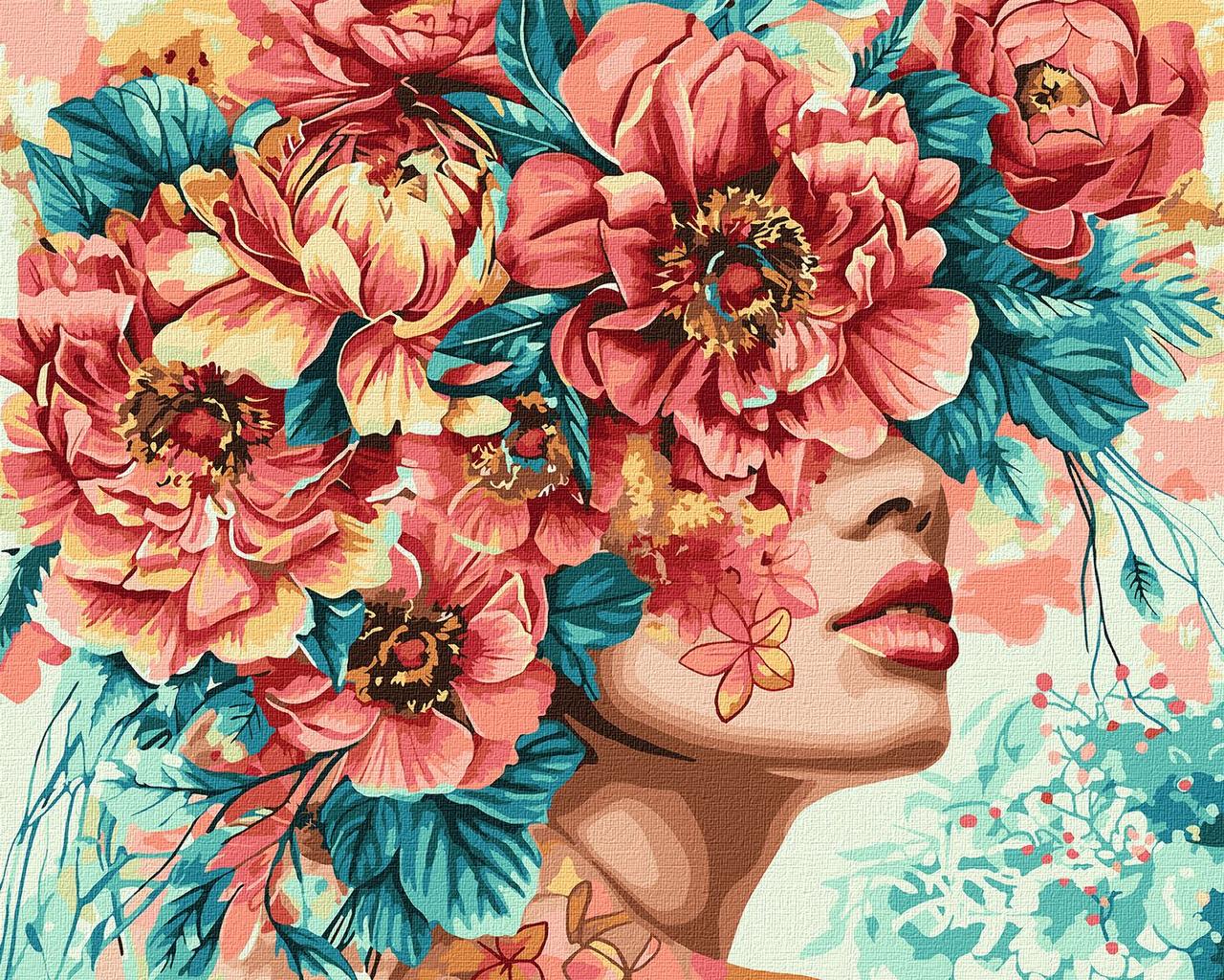 Картина за номерами 40х50 см. Романтика квітів ©victoria_art___ Ідейка КНО8445
