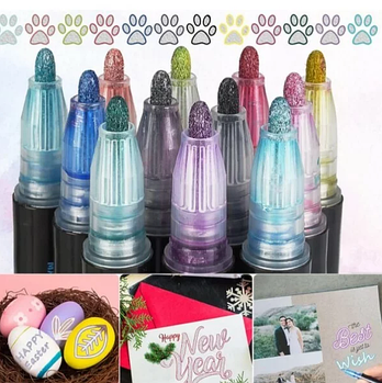 Набір для малювання блискучі маркери для малювання 12шт