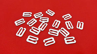 Регулятор із гачком для бретелей 1,2 см білий