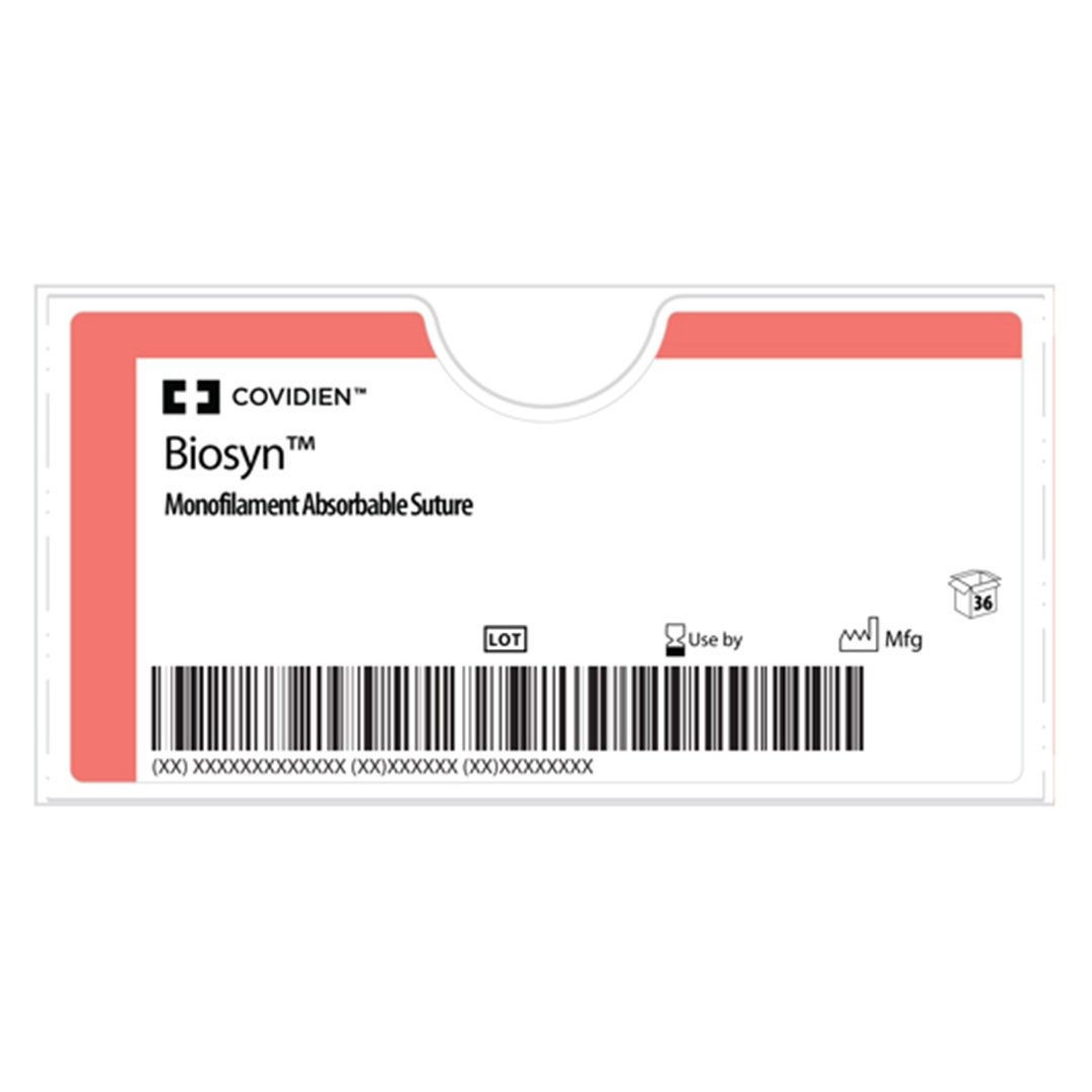 Біосин* 3-0 (1х75)см 2 голки 17мм 1/2 колючі, колір нитки фіолетовий (CM208), фото 1