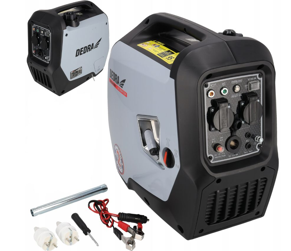Бензиновий генератор інверторний 2.0 кВт Dedra 2000 W, фото 1