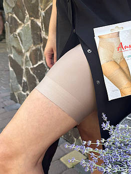 Бандалетки на стегна гладенькі Annes Satin Thigh Band With Silicone чорні бежеві розміри S - XXXL