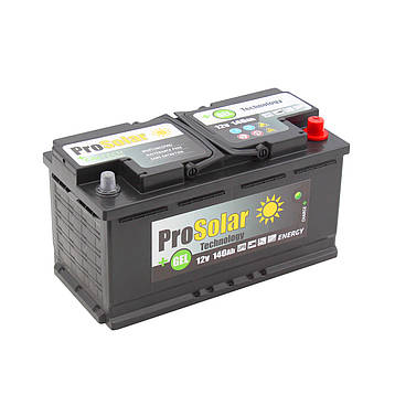 Гелева (GEL) акумуляторна батарея ProSolar 12V 140Ah (1680W*h), фото 1