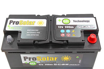 Гелева (GEL) акумуляторна батарея ProSolar 12V 140Ah (1680W*h), фото 3