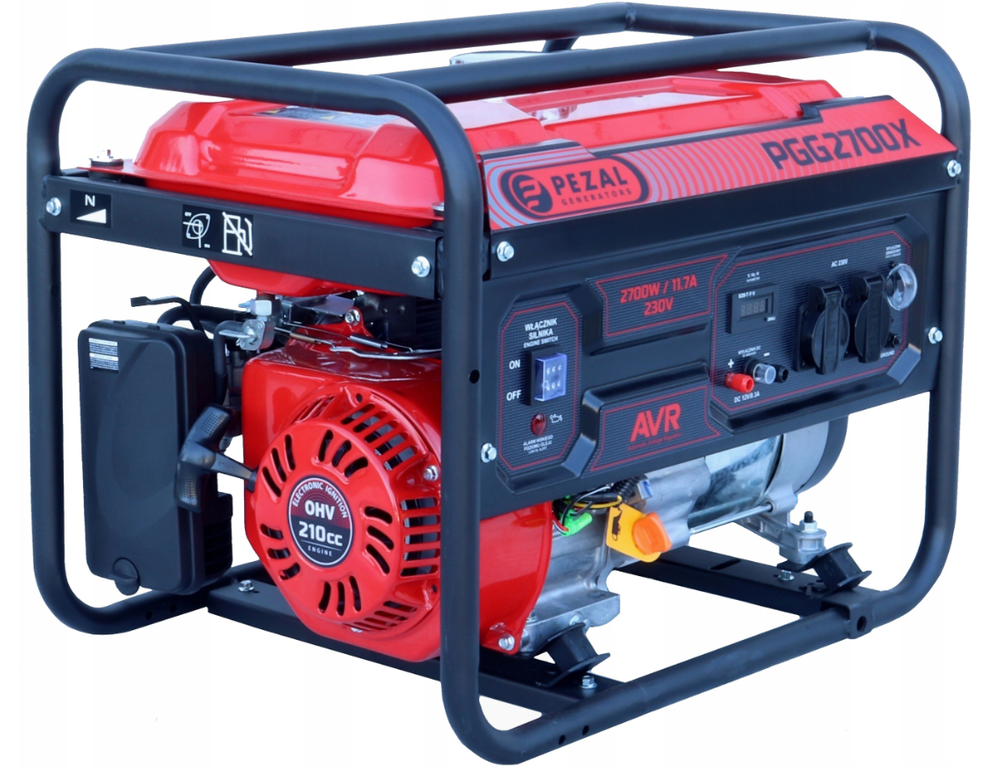 Бензиновий електрогенератор Pezal PGG2700X 2.5 - 3 кВт професійний генератор бензиновий портативний генератор бензиновий, фото 1