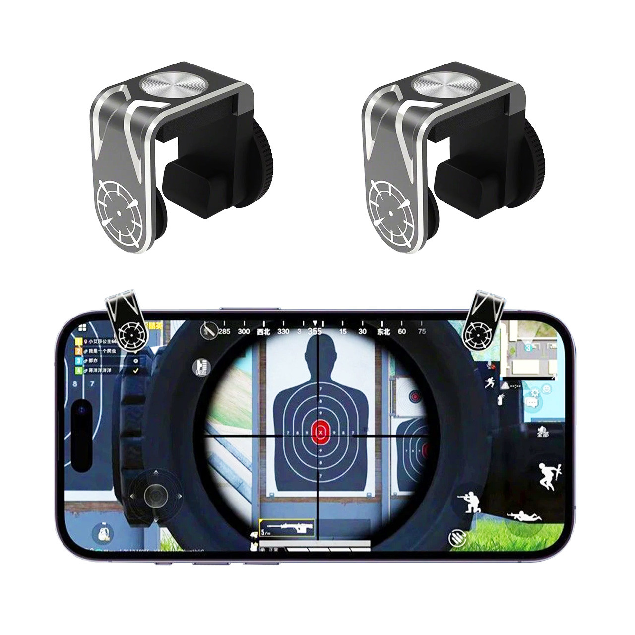 Ігрові тригери курки кнопки на смартфон для PUBG пубг пабг call of duty mobile сенсорні, фото 1