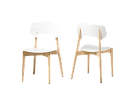 Стілець кухонний дерев'яний Корса зі спинкою стільці на кухню для кафе у вітальню стільчик із дерева з твердим сидінням