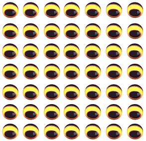 Очі для приманки риби 5 мм, Gold, 50 шт., фото 1