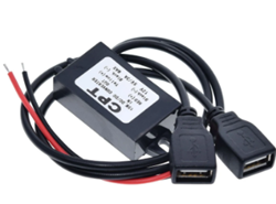 Автомобильний перетворювач напруги CPT 12V - 5V (3A 15W) DC/DC з USB гніздом