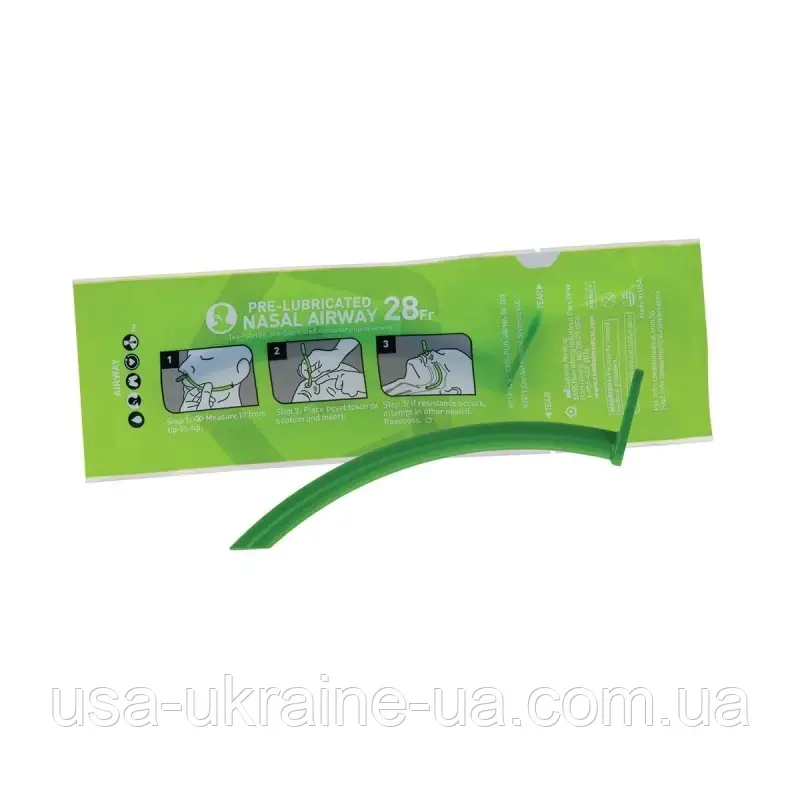 Назофарингеальна трубка MARCH Pre-Lubricated Nasal Airway (28 Fr), фото 1