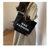Сумка жіноча чорна тканинна 118F