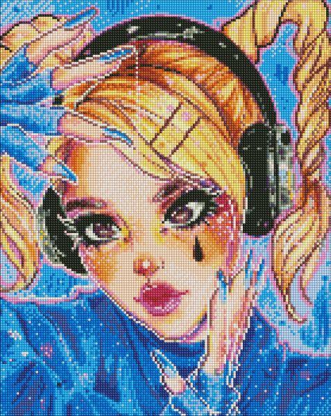 Алмазна мозаїка Ритмічна музика з голограмними стразами (АВ) nila_art_art 40х50 Ідейка (AMO7598), фото 1