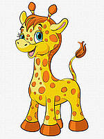 Картина за номерами Чарівний жираф 30х40 см Ідейка (KHO6208)