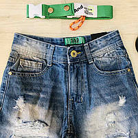 Шорти джинсові для хлопчика оптом, S&D, 4-12 років, № DT-1480, фото 3