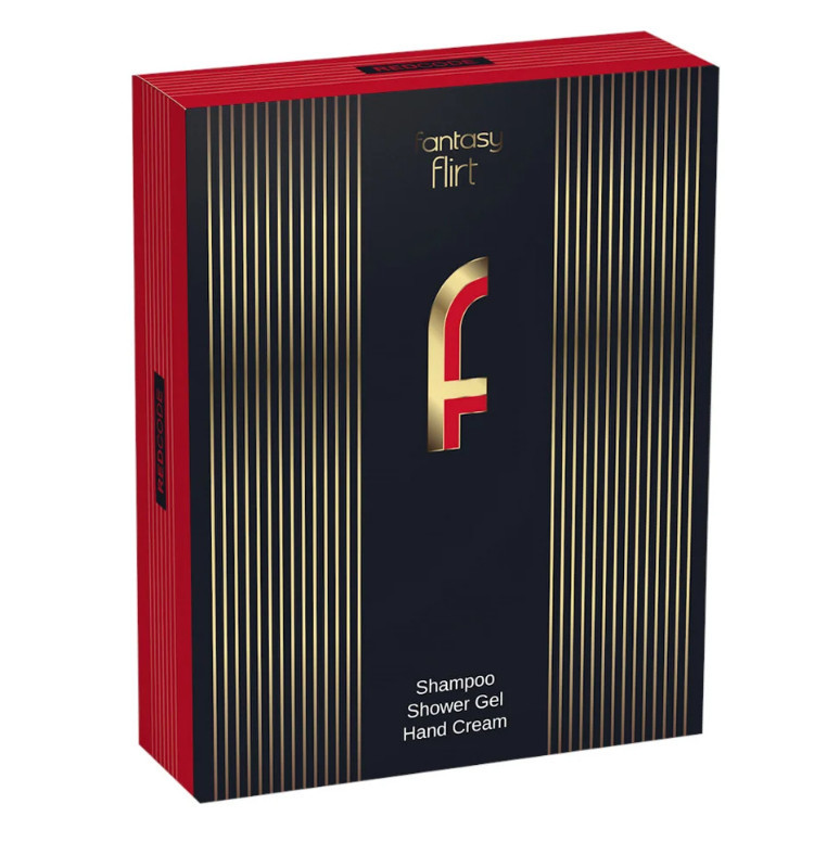 Подарунковий набір FLIRT fantasy RedCode(гель/душ+шампунь+крем для рук) NPF081 (3800213351008)