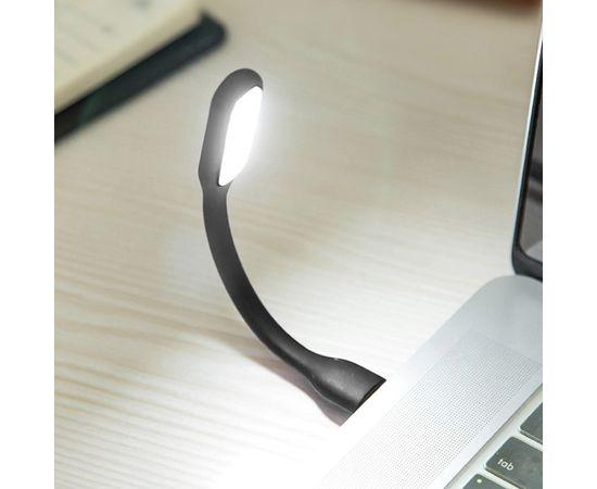 USB LED лампочка гнучка 3W холодне світло чорна, фото 1