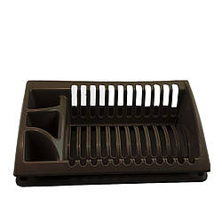 Сушка для посуду пластикова коричнева ММ2106-25 Сушарка ММ Пласт