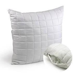 Стьобана подушка для сну Elegante 70х70 на блискавці із синтетичним наповнювачем (313.52)