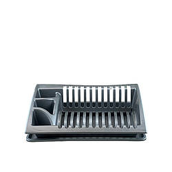 Сушка для посуду пластикова сіра ММ2106-02 Сушарка ММ Пласт