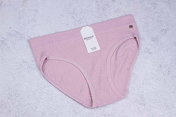 Трусики сліпи жіночі, безшовні, широка гумка, рубчик, Dyana, розмір M, пудра