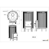 Дров'яна піч PR-18 anthracite door, фото 2