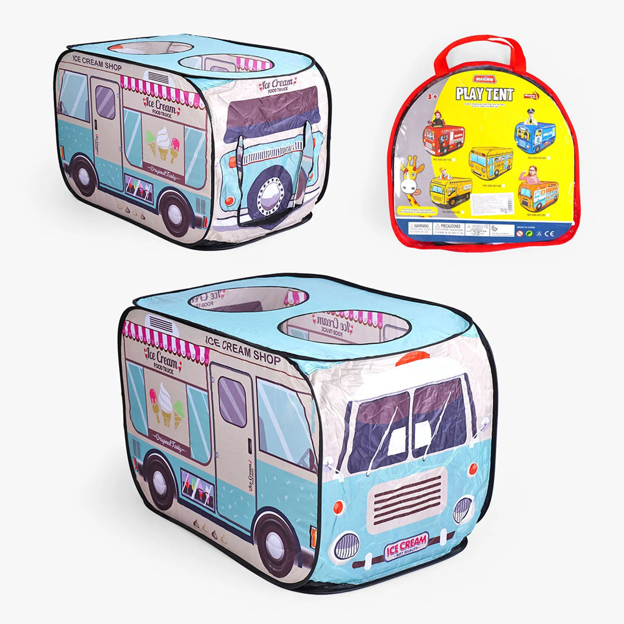 Дитячий ігровий намет Автобус (легко складається, люк, отвір-дверцята ззаду) 606-8014 D