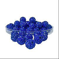 Намистини зі стразами (шамбала) електрик, 8 мм