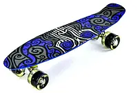 Скейт дитячий пластик, Скейтборд пініборд сова 55 см Best Board скейт для хлопчика, дівчинки 6510