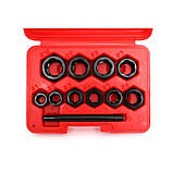 Набір гвинтових екстракторів для зламаних гвинтів (9-19 мм) 10 од. Kraft & Dele KD10269, фото 5